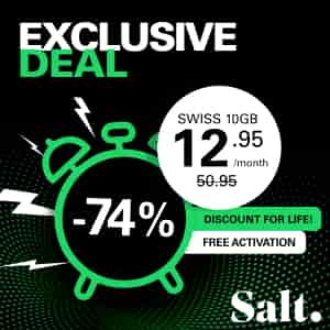 -74% off on Swiss 10GB mobile plan