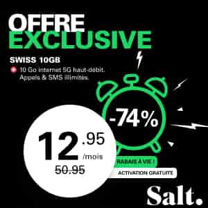 -74% sur l&#039;abo mobile Swiss 10GB