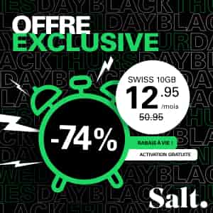 -74% sur l&#039;abo mobile Swiss 10GB