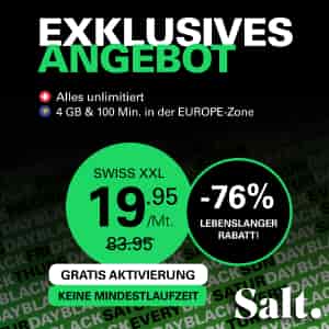 -76% auf das Swiss XXL Mobile-Abo