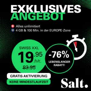 -76% auf das Swiss XXL Mobile-Abo