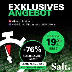 -76% auf das Swiss XXL Mobile-Abo