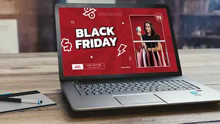 Black Friday banner mockup - designed by freepik