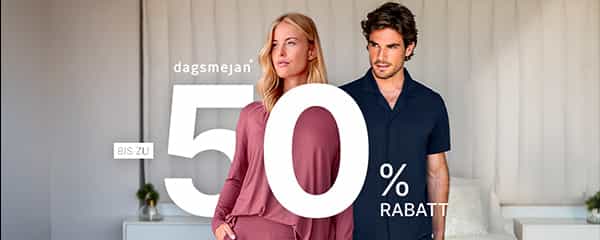DAGSMEJAN: Bis zu 50% Rabatt
