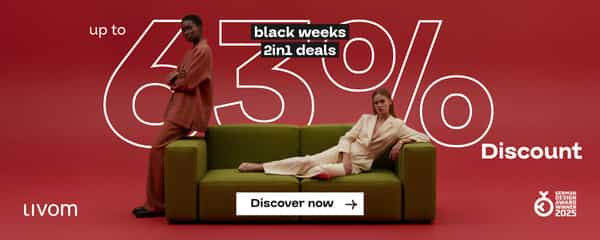LIVOM: Fino al 63% di sconto sui divani componibili