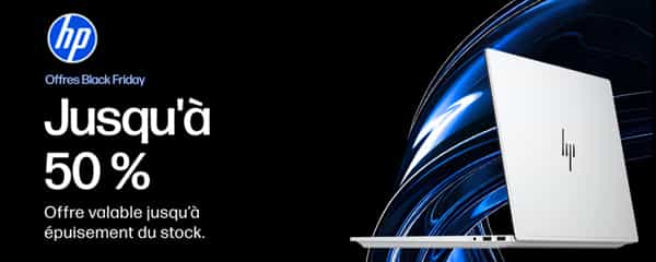 HP: Black Friday: C&#039;est parti jusqu&#039;à épuisement du stock. Jusqu&#039;à 50 %