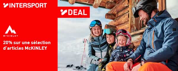 INTERSPORT: 20% sur une sélection d’articles McKINLEY