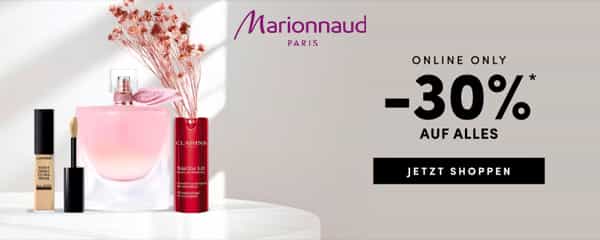 MARIONNAUD: 30% auf alles im Marionnaud Onlineshop