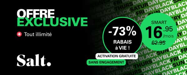 SALT: -73% sur l&#039;abo mobile Smart