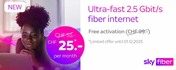 SKY: -55% on your Sky Fiber offer