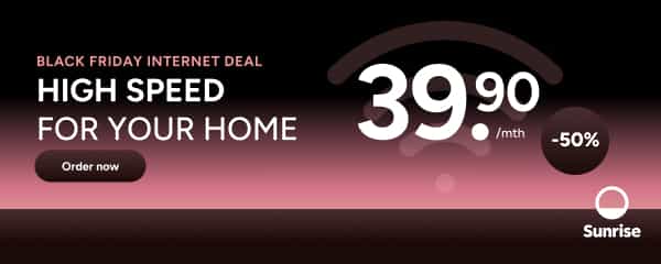 SUNRISE: Best deal of the year: Up Connect L -50%