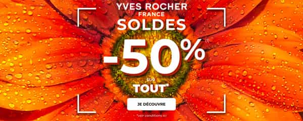 YVES ROCHER: Jusqu’à -50% sur tout