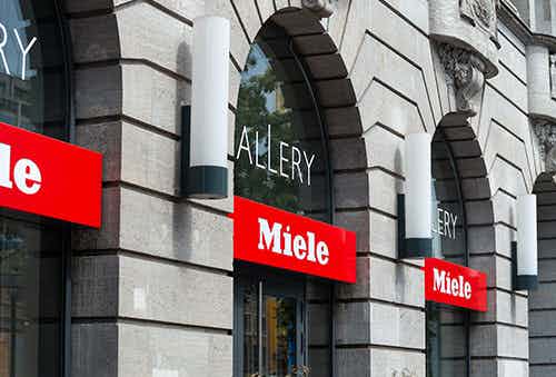 Miele Gallery on Unter den Linden. Miele is a German based manufacturer of high-end domestic appliances - copyright Sergey Kohl 
